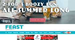 Desktop Screenshot of feastmagazine.com